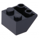 LEGO tetőelem fordított 45°-os 2×2, fekete (3660)